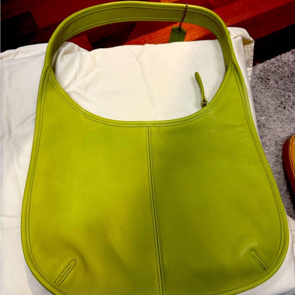 Lime green Coach bag